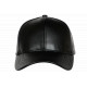 Casquette Cuir Noir Tendance et Fashion Leather Baseball Follky CASQUETTES Nyls Création