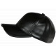 Casquette Cuir Noir Tendance et Fashion Leather Baseball Follky CASQUETTES Nyls Création
