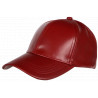 Casquette Cuir Rouge Tendance et Fashion Leather Baseball Follky