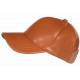 Casquette Cuir Marron Camel Tendance Fashion Leather Baseball Follky CASQUETTES Nyls Création
