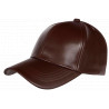 Casquette Cuir Marron Chocolat Tendance Fashion Leather Baseball Follky