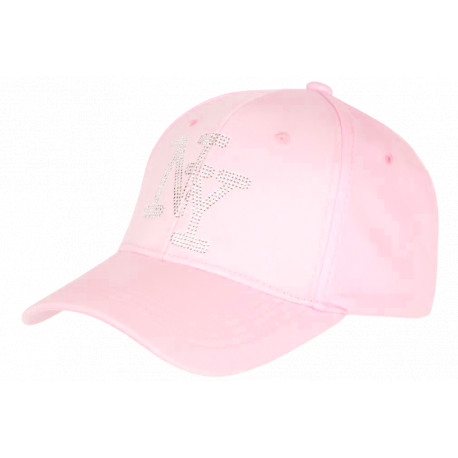 Casquette NY Paillettes Rose Fashion Classe Basebal Stazky CASQUETTES Hip Hop Honour