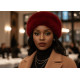 Chapka Toque Fourrure Bordeaux Femme Doublure Polaire Classe Maritza BONNETS Nyls Création