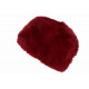 Chapka Toque Fourrure Bordeaux Femme Doublure Polaire Classe Maritza BONNETS Nyls Création