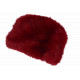 Chapka Toque Fourrure Bordeaux Femme Doublure Polaire Classe Maritza BONNETS Nyls Création