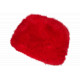 Chapka Toque Fourrure Rouge Femme Doublure Polaire Classe Maritza BONNETS Nyls Création
