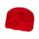 Chapka Toque Fourrure Rouge Femme Doublure Polaire Classe Maritza BONNETS Nyls Création