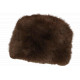 Chapka Toque Fourrure Marron Femme Doublure Polaire Classe Maritza BONNETS Nyls Création