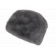 Chapka Toque Fourrure Grise Femme Doublure Polaire Classe Maritza BONNETS Nyls Création