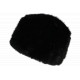 Chapka Toque Fourrure Noire Femme Doublure Polaire Classe Maritza BONNETS Nyls Création