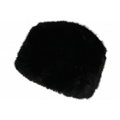 Chapka Toque Fourrure Noire Femme Doublure Polaire Classe Maritza BONNETS Nyls Création