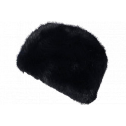 Chapka Toque Fourrure Bleue Marine Femme Doublure Polaire Classe Maritza BONNETS Nyls Création