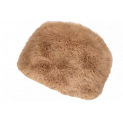 Chapka Toque Fourrure Beige Femme Doublure Polaire Classe Maritza BONNETS Nyls Création