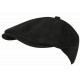 Beret Casquette Gavroche Cuir Noir Suedine Vintage Ajustable Nylro CASQUETTES Nyls Création