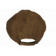 Beret Casquette Gavroche Cuir Marron Clair Rétro en Suedine Ajustable Nylro CASQUETTES Nyls Création