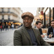 Beret Casquette Gavroche Cuir Marron Clair Rétro en Suedine Ajustable Nylro CASQUETTES Nyls Création