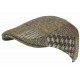 Béret Casquette Verte et Beige en Laine Patchwork Style Anglais Windsaur CASQUETTES Nyls Création