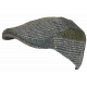 Béret Casquette Bleue et Verte en Laine Patchwork Style Anglais Windsaur CASQUETTES Nyls Création