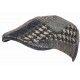 Béret Casquette Bleue et Grise en Laine Patchwork Style Anglais Windsaur CASQUETTES Nyls Création