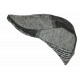 Béret Casquette Grise et Noire en Laine Patchwork Style Anglais Windsaur CASQUETTES Nyls Création
