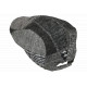 Béret Casquette Grise et Noire en Laine Patchwork Style Anglais Windsaur CASQUETTES Nyls Création