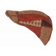 Béret Casquette Orange et Marron en Laine Patchwork Mode Anglaise Windsaur CASQUETTES Nyls Création
