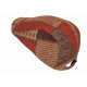 Béret Casquette Orange et Marron en Laine Patchwork Mode Anglaise Windsaur CASQUETTES Nyls Création