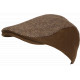 Béret Casquette Marron en Laine Mode Anglaise Tweed Réglable Morytz CASQUETTES Nyls Création