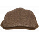 Béret Casquette Marron en Laine Mode Anglaise Tweed Réglable Morytz CASQUETTES Nyls Création