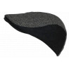 Béret Casquette Noire en Laine Mode Anglaise Tweed Vintage Réglable Morytz