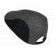 Béret Casquette Noire en Laine Mode Anglaise Tweed Vintage Réglable Morytz CASQUETTES Nyls Création