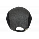 Béret Casquette Noire en Laine Mode Anglaise Tweed Vintage Réglable Morytz CASQUETTES Nyls Création
