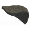 Béret Casquette Grise en Laine Mode Anglaise Tweed Vintage Réglable Morytz