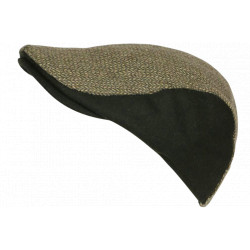 Béret Casquette Verte en Laine Mode Anglaise Tweed Vintage Réglable Morytz CASQUETTES Nyls Création