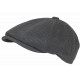 Beret Casquette Gavroche Velours Gris Côtelé Vintage Eshton CASQUETTES Nyls Création