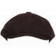 Beret Casquette Gavroche Velours Marron Côtelé Vintage Eshton CASQUETTES Nyls Création