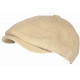 Beret Casquette Gavroche Velours Beige Côtelé Vintage Eshton CASQUETTES Nyls Création