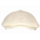 Beret Casquette Gavroche Velours Ecru Côtelé Vintage Eshton CASQUETTES Nyls Création