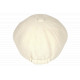 Beret Casquette Gavroche Velours Ecru Côtelé Vintage Eshton CASQUETTES Nyls Création