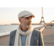 Beret Casquette Gavroche Velours Ecru Côtelé Vintage Eshton CASQUETTES Nyls Création