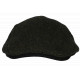 Béret Casquette Plate Noire en Laine Mode Anglaise Tweed Ajustable Cresty CASQUETTES Nyls Création