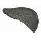 Béret Casquette Plate Grise en Laine Mode Anglaise Tweed Ajustable Cresty CASQUETTES Nyls Création