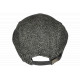 Béret Casquette Plate Grise en Laine Mode Anglaise Tweed Ajustable Cresty CASQUETTES Nyls Création