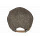 Béret Casquette Plate Marron en Laine Mode Anglaise Tweed Ajustable Cresty CASQUETTES Nyls Création