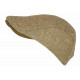 Béret Casquette Plate Beige en Laine Mode Anglaise Tweed Ajustable Cresty CASQUETTES Nyls Création