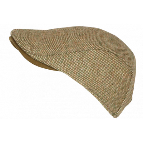 Béret Casquette Plate Beige en Laine Mode Anglaise Tweed Ajustable Cresty CASQUETTES Nyls Création
