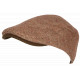 Béret Casquette Plate Rouge en Laine Mode Anglaise Tweed Ajustable Cresty CASQUETTES Nyls Création