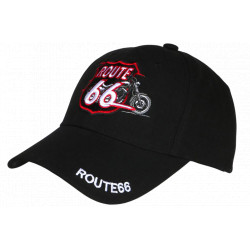 Casquette 66 Noire Style Biker Moto Americaine Vintage CASQUETTES Nyls Création