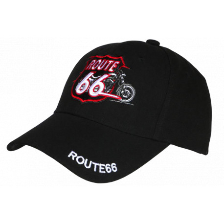 Casquette 66 Noire Style Biker Moto Americaine Vintage CASQUETTES Nyls Création