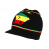 Bonnet Casquette Guyane 973 Noir Design Rasta